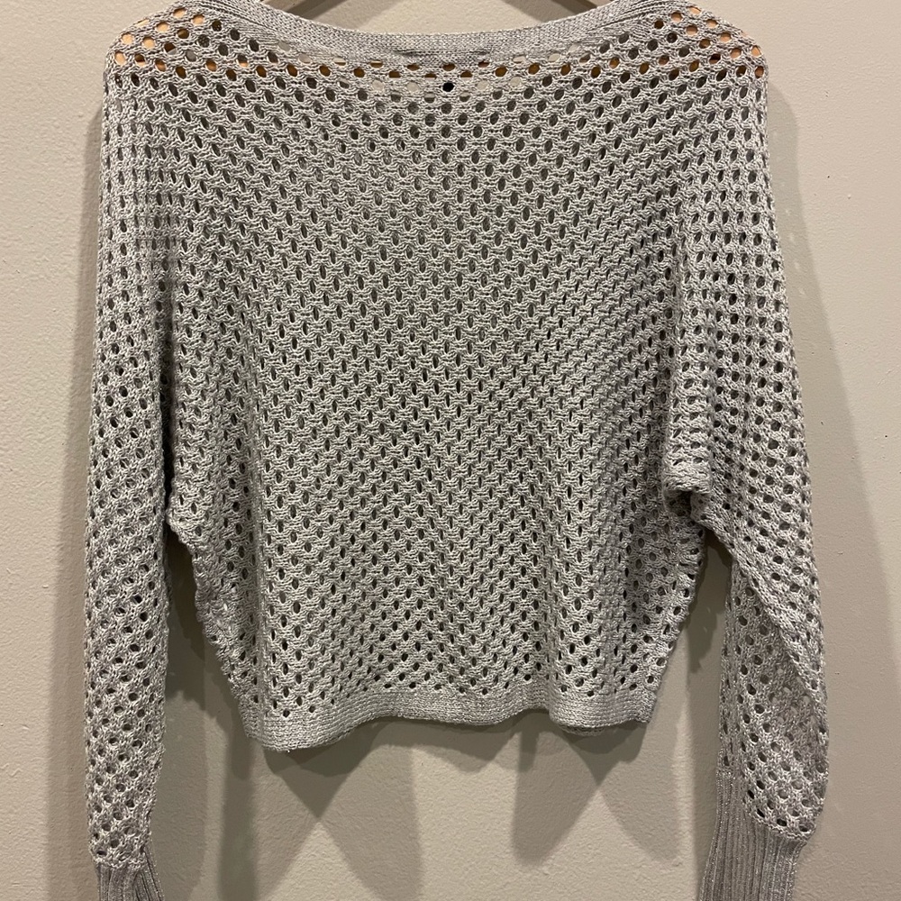 Express Knit Crop Sweater - Picture 2 of 4